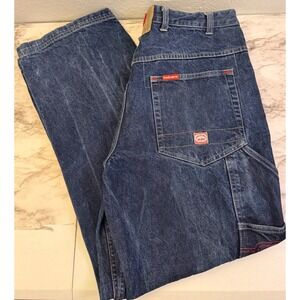 Ecko Unltd Marc Ecko Carpenter Jeans Mens 36 Dark Wash Baggy Y2K Streetwear Y2K